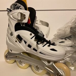 New Longfeng Inline Skates Rollerblades Women’s Adjustable Size L 39-42 EU